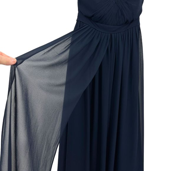 Jenny Yoo Annabelle Navy Size 4 Dress Formal Convertible Navy Prom Bridesmaid - Picture 10 of 16